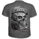 Spiral T-Shirt - Death Mask Grau L