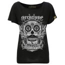 Archetype Apparel Damen U-Boot T-Shirt - Sugar Skull