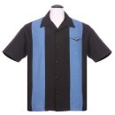 Steady Clothing Vintage Bowling Shirt - Classic Cruising Blue