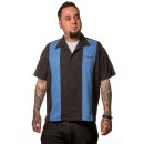 Steady Clothing Vintage Bowling Shirt - Classic Cruising Blau XL