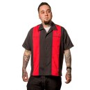 Steady Clothing Vintage Bowling Shirt - Classy Piston Red L