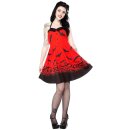 Sourpuss Neckholder Dress - Spooksville vestito rosso S