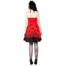 Sourpuss Neckholder Kleid - Spooksville Dress Rot XL