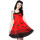 Sourpuss Neckholder Kleid - Spooksville Dress Rot XXL