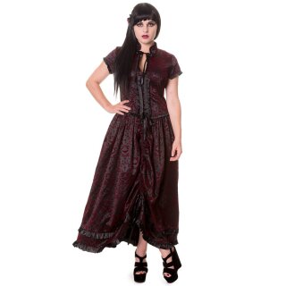 Banned Vintage Gothic Kleid - Ivy Pattern XL
