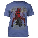 King Kerosin T-Shirt - Devil Girl 666 Violet