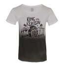 King Kerosin Dip-Dye T-Shirt - Ride Fast, Die Last Olivgrün