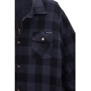 King Kerosin Lumberjack / Denim Kevlar giacca reversibile - Camicia Turning Blue XXL