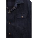 King Kerosin Woodcutter / Denim Kevlar Reversible Jacket - Turning Shirt Blue XXL