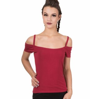 Banned Rockabilly Top - Reminisce Red