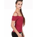 Banned Rockabilly Strappy Top - Reminisce Red