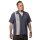 Camicia da bowling vintage Steady Clothing - Pannello gessato V8 blu scuro