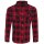 King Kerosin Camisa de leñador de manga larga para motociclistas - Speedshirt 2 Rojo