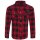 King Kerosin Camicia a maniche lunghe Biker Lumberjack Shirt - Speedshirt 2 Rosso XXL