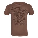 King Kerosin Oilwashed T-Shirt - Shovel Head Brown M