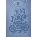 Maglietta \"King Kerosin Oilwashed\" - TCB Light Blue