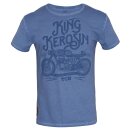T-shirt lavé à Lhuile King Kerosin - TCB Bleu clair