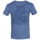 King Kerosin Oilwashed T-Shirt - TCB Hellblau XXL
