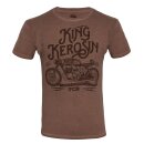 T-shirt lavé à Lhuile King Kerosin - TCB Marron