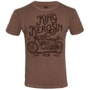 King Kerosin Oilwashed T-Shirt - TCB Braun M