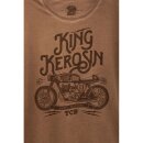 King Kerosin Oilwashed T-Shirt - TCB Braun L