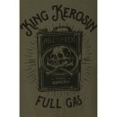 King Kerosin Camiseta de acuarela - Full Gas Olive