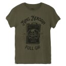 King Kerosin Camiseta de acuarela - Full Gas Olive