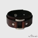 Leather bracelet - Brown Buckle