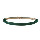 Banned Faux Leather Belt - Bitter Sweet Forest Green M
