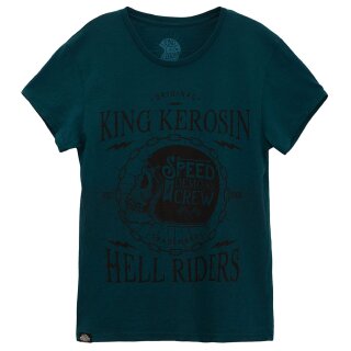 King Kerosin Watercolour T-Shirt - Speed Demons Türkis XXL