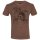 T-shirt lavé à Lhuile King Kerosin - Fabriqué en marron clair