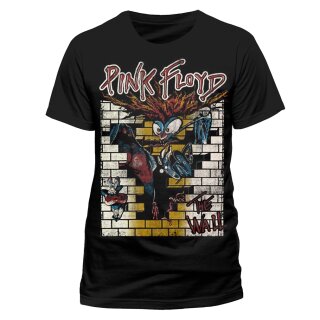 T-shirt Pink Floyd - Le dessin animé mural S