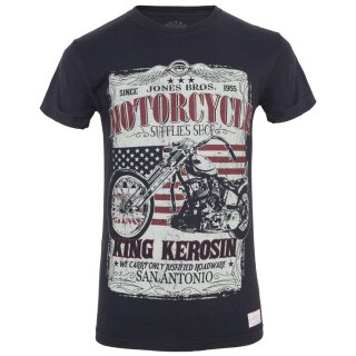 King Kerosin Vintage T-Shirt - San Antonio Schwarz XXL