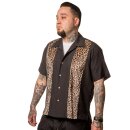 Abbigliamento Steady Vintage Bowling Shirt - Leopard Panel XL