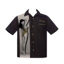 Steady Clothing Vintage Bowling Shirt - Bettie Page Untamed S