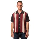 Chemise de Bowling Vintage Steady Clothing - The Sheen Dark Rouge M