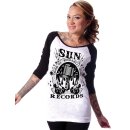 Chemise raglan à manches 3/4 Sun Records by Steady Clothing - Rockabilly