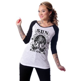 Sun Records by Steady Clothing 3/4-Sleeve Raglan Shirt - Rockabilly S