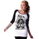 Sun Records de Steady Clothing Camisa raglán de manga 3/4 - Rockabilly