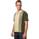Chemise de Bowling Vintage Steady Clothing - The Trinity Oliv S