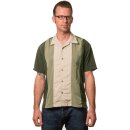 Chemise de Bowling Vintage Steady Clothing - The Trinity Olive XL