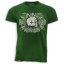 King Kerosin Batik Vintage T-Shirt - Team 666 Green L