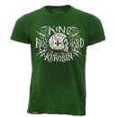 King Kerosin Batik Vintage T-Shirt - Team 666 Grün XL