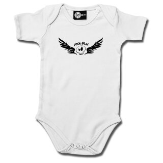 Body bébé enfant métal - Rock Star blanc 3-6 mois