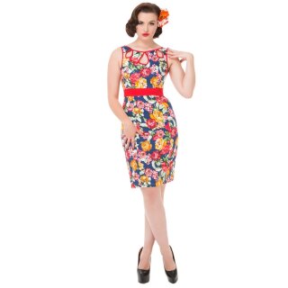 H&R London Vintage dress - Tropical Floral 44