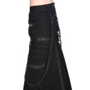Black Pistol Kilt - Chain Skirt Denim S