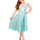 Banned Sleeveless Dress - Rival Polka Dot Dress Mint Green XXL