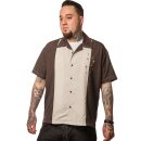 Abbigliamento Steady Vintage Bowling Shirt - Well Noted Brown