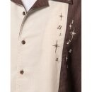 Steady Clothing Vintage Bowling Shirt - Well Noted Brown