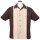 Steady Clothing Vintage Bowling Shirt - Marron bien noté